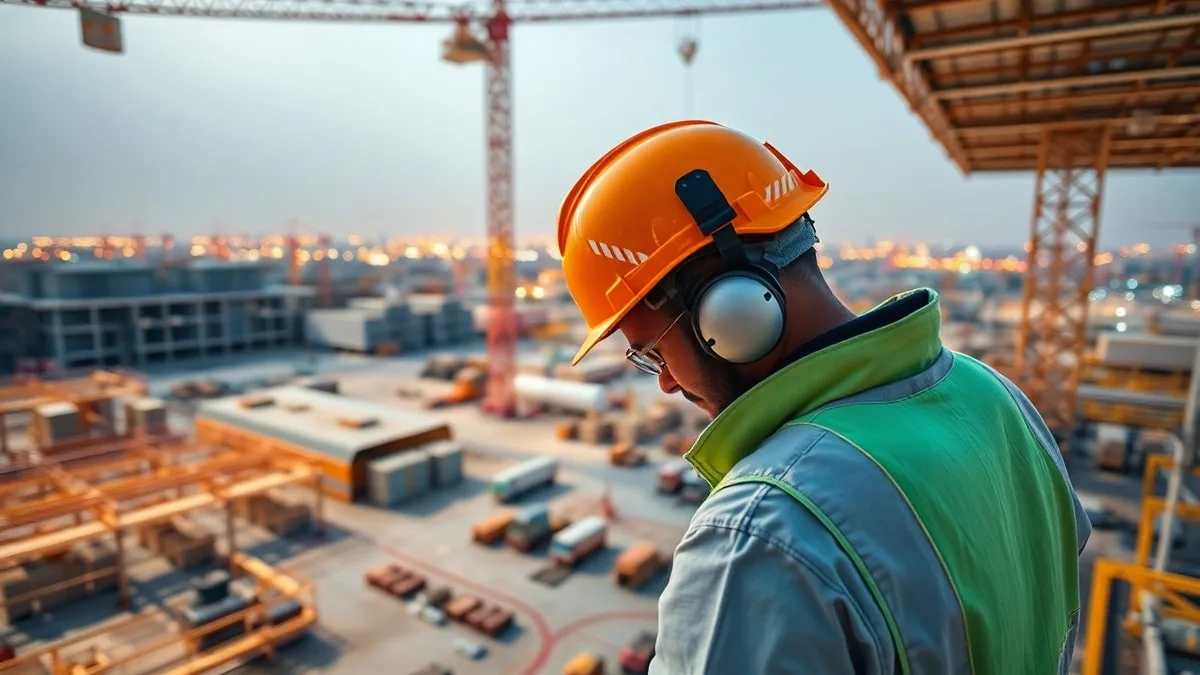 operations system detecting safety compliance on construction site