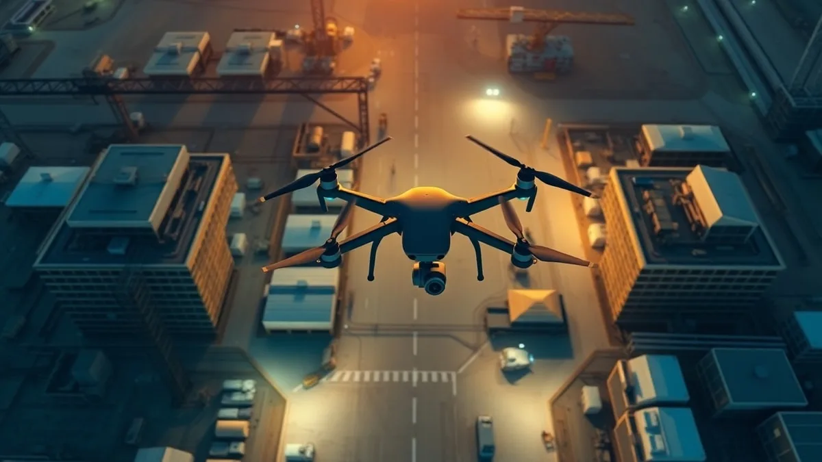 Drone mapping software comparison overlaid on Saudi construction site orthomosaic